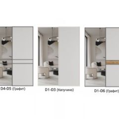 Шкаф-купе 1600 серии SOFT D1+D3+B2+PL1 (2 ящика+1штанга) профиль «Графит» | фото 8
