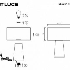 Настольная лампа декоративная ST-Luce Jackie SL1354.504.01 | фото 4